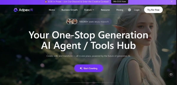 AdpexAI: A powerful hub for generating free images, video and text using AI