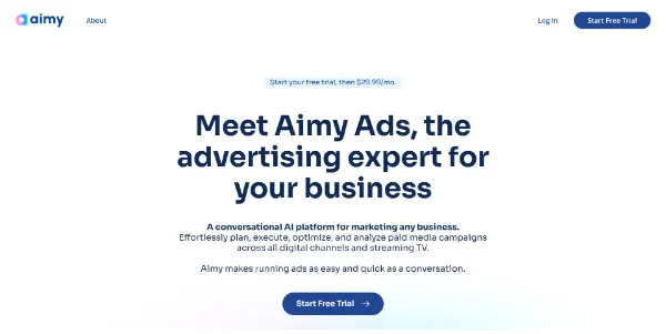 Aimy Ads Review: The Chatbot That Buys Your TV and Social Ads