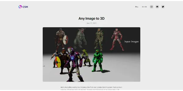 Any Image to 3D