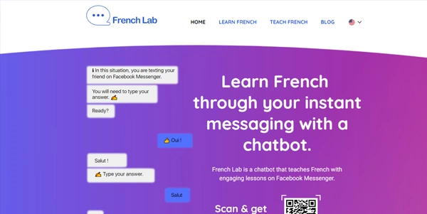 French Lab : learn French by instant messenger