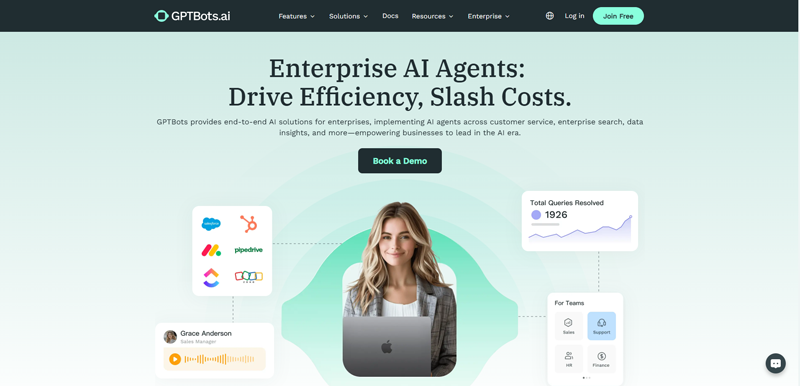 GPTBots.ai: Enterprise AI Agents No-Code & AI Solutions