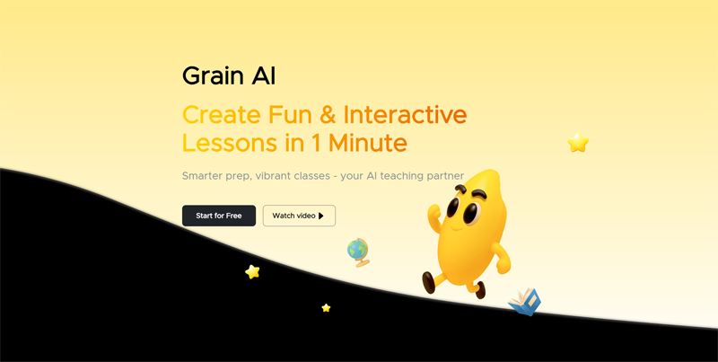 Grain AI: generate lessons (very) quickly using artificial intelligence