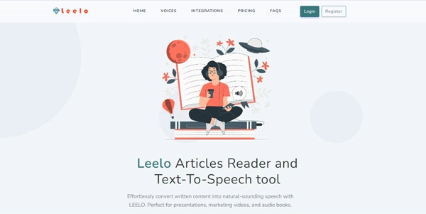 Leelo AI: turn your text into voice with AI