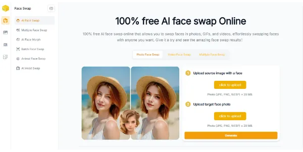 Live3D AI Face Swap