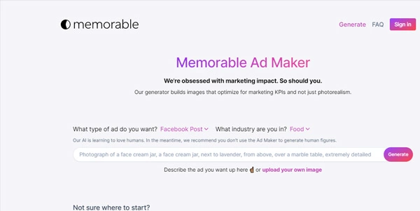 Memorable Ad Maker
