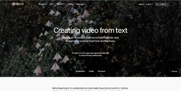 Sora: OpenAI’s Amazing New Video Generator