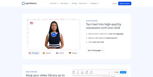 Synthesia.io: the best AI video creator