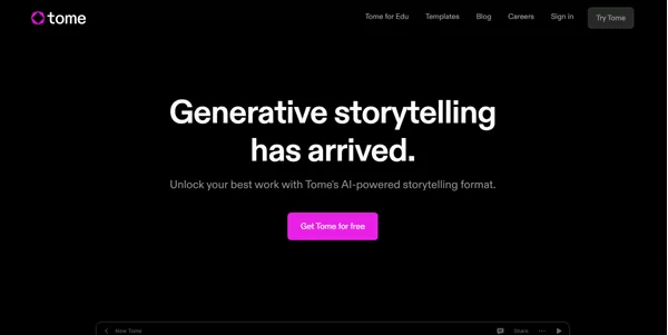 Tome AI: Generating PowerPoint presentations from text