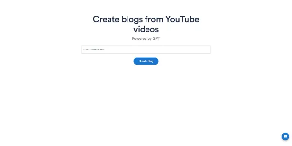 Video To Blog: turn your videos into SEO blog posts