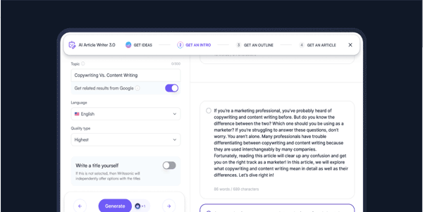 WriteSonic: your AI assistant for Copywriting