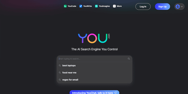 You.com: AI chatbot-based search engine